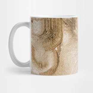 Sepia Antique White Abstract Art Mug